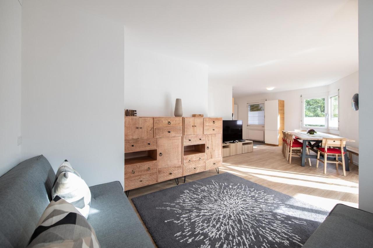 Agrimonia - 5,5-Zi Duplex Wohnung Bis 9 Personen Mit Eigenem Garten Davos Eksteriør bilde