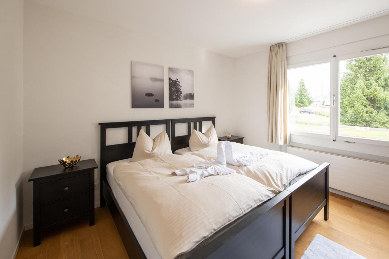Agrimonia - 5,5-Zi Duplex Wohnung Bis 9 Personen Mit Eigenem Garten Davos Eksteriør bilde